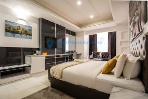 Fully furnished master bedroom