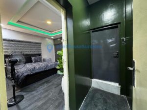 Master bedroom of hotel in Surulere, Lagos